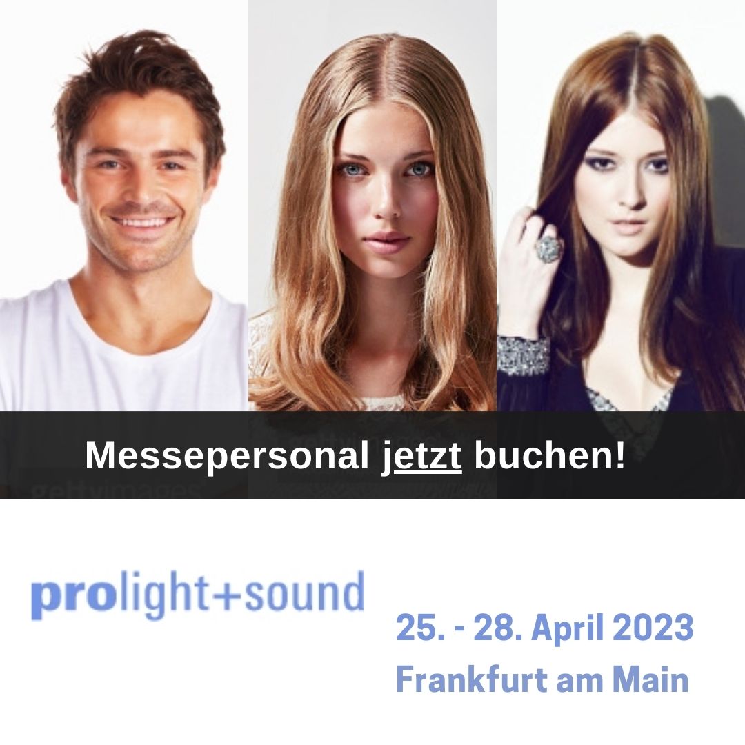 Messehostess prolight+sound 2023 buchen