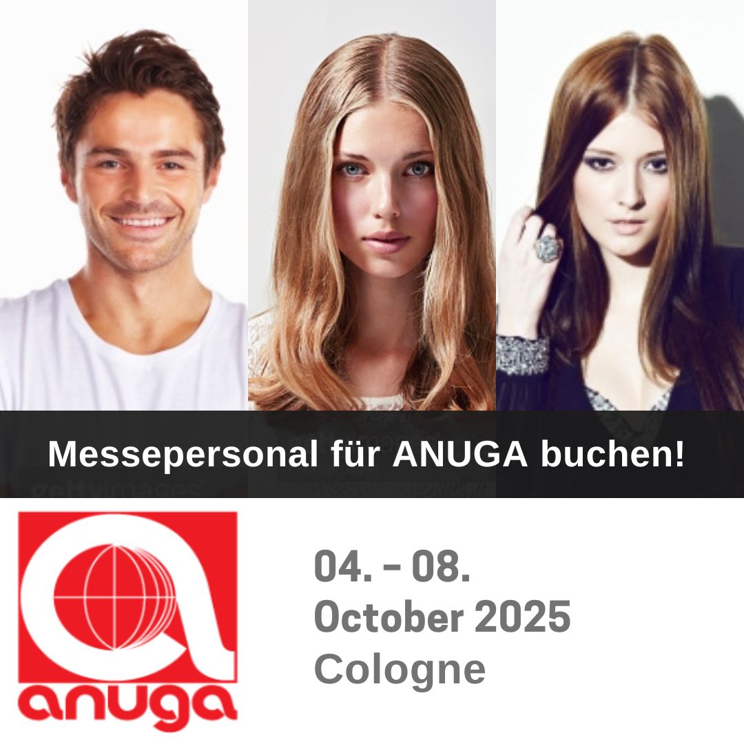 Messe Hostess Anuga 2025 buchen