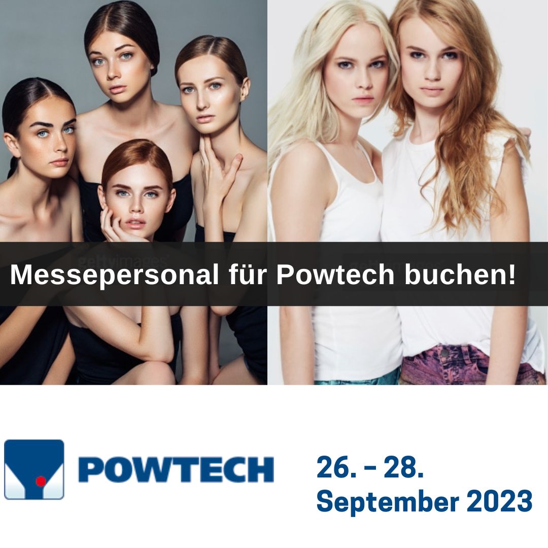 Messehostess Powtech buchen