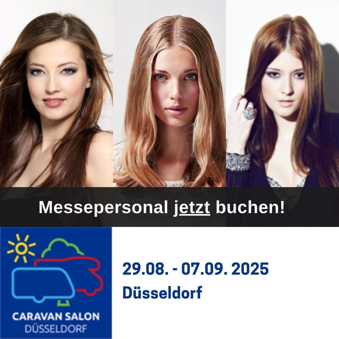 Messehostess Promoter Caravan Salon buchen